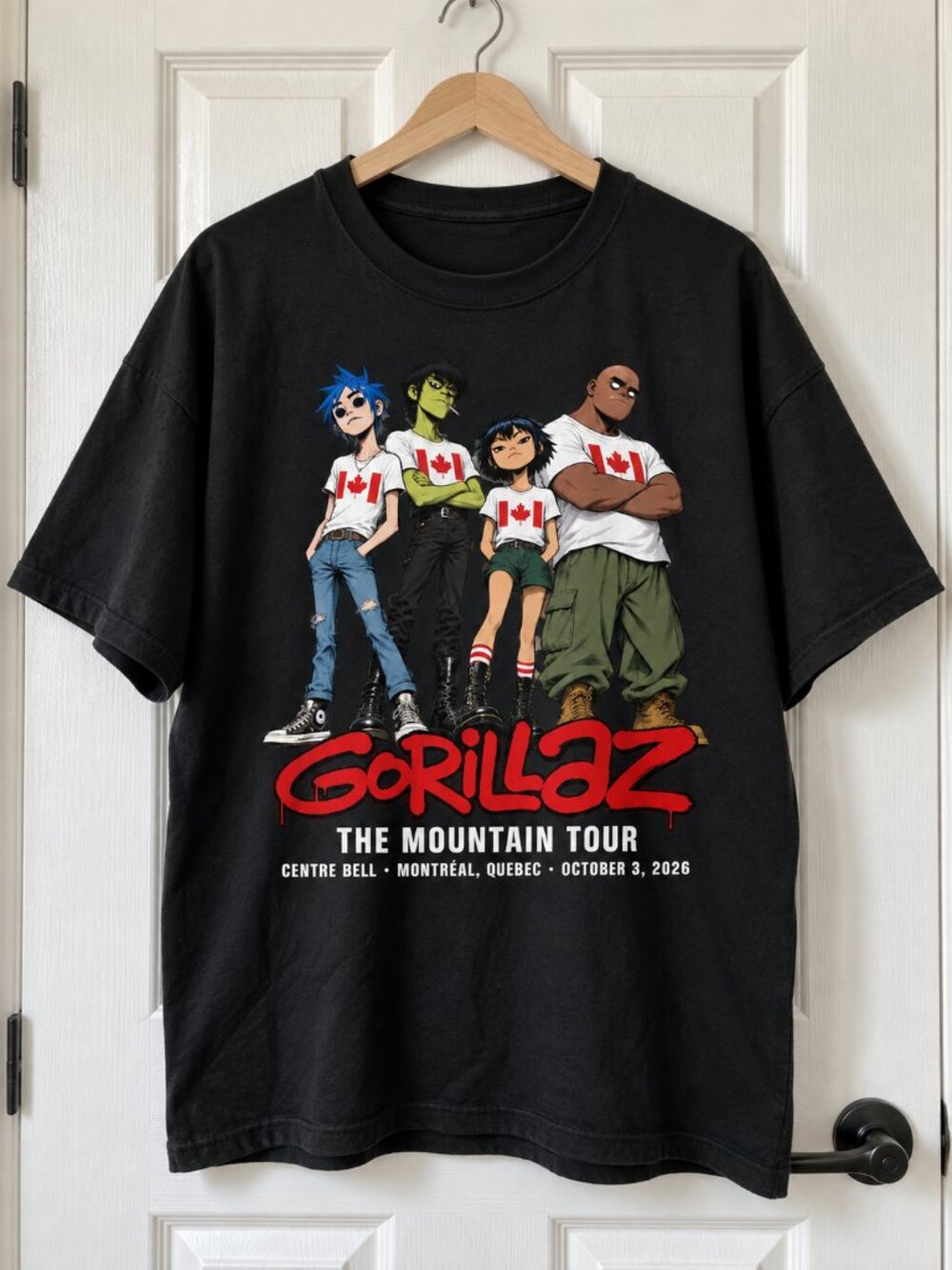Gorillaz The Mountain Tour Canada October 3 2026 T-shirt